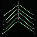 Luminous Balance Anti Tangle Booms with Snap, Set of 5 Bent - Sea Fishing, Boat Fishing Tackle