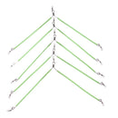 Luminous Balance Anti Tangle Booms with Snap, Set of 5 Bent - Sea Fishing, Boat Fishing Tackle