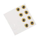 8 Set Fish Head 3D Fishing Lure Holographic Eyes Fly Tying Jig DIY Craft Made of Alloy Material Durable to Use
