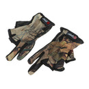 Camouflage Fishing Gloves Shooting Hunting Non Slip 3 Low-cut Fingers Gloves