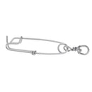 Stainless Steel Long Line Fishing Clip Fishing Connector Float Line Clip Sea Fishing 5.1inch