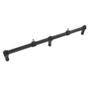 Black Steel Fishing Rod Pod Buzz Bar for 3 Fishing Rod Holder / Bite Alarm