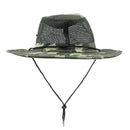 Unisex Boonie Hat Fishing Hiking Boating Travling OutdoorArmy Camo Bucket Hat Mesh Sun Cap
