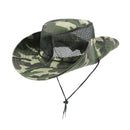 Unisex Boonie Hat Fishing Hiking Boating Travling OutdoorArmy Camo Bucket Hat Mesh Sun Cap