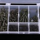 240pcs Fishing Accessories Kit Tackle Box with Multi Beads, Chod Sleeves, Swivels and Snap