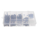 240pcs Fishing Accessories Kit Tackle Box with Multi Beads, Chod Sleeves, Swivels and Snap