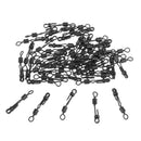 50pcs/lot Stainless Steel Side Line Rolling Swivels 4