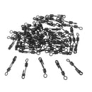 50pcs/lot Stainless Steel Side Line Rolling Swivels 4