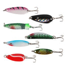 30pcs Spoon Fishing Lures Minnow Baits Metal Hard Baits Crankbaits Durable Metal material production anti-beat percussion
