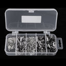 500Pcs Single & Double Barrel Copper Crimp Sleeves Fishing Crimps for Rigs Making