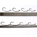 80pcs Carbon Steel Fishing Hook Bait Holder Barbed Hook for Pike/Salmon/Bass