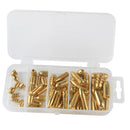 52pcs Assorted Copper Sinkers Bulk Set Box Casting Drop Brass Sinker Weights Fishing Tackle Accessories