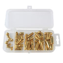 52pcs Assorted Copper Sinkers Bulk Set Box Casting Drop Brass Sinker Weights Fishing Tackle Accessories