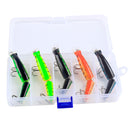 20pcs Fishing Tackle Kit, 5x Minnow Lure, 5x Barrel Swivel, 10x Line Leaders