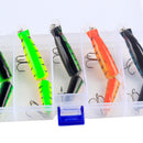 20pcs Fishing Tackle Kit, 5x Minnow Lure, 5x Barrel Swivel, 10x Line Leaders
