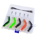 20pcs Fishing Tackle Kit, 5x Minnow Lure, 5x Barrel Swivel, 10x Line Leaders