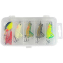 4Pcs Grasshopper Fishing Lure and 1pc Sequins Bait Kit Insect Lure Hard Bait Artificial Insects Lure