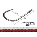 100pcs High Carbon Steel Carp Fishing Hooks Barbed Curve Shank Hooks 3-12