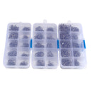 100pcs High Carbon Steel Carp Fishing Hooks Barbed Curve Shank Hooks 3-12