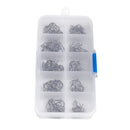 100pcs High Carbon Steel Carp Fishing Hooks Barbed Curve Shank Hooks 3-12