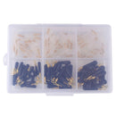 120pcs Ring Head Swivel Silicone Rotating Float Seat Fishing Tackle, 6 Sizes
