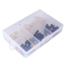 120pcs Ring Head Swivel Silicone Rotating Float Seat Fishing Tackle, 6 Sizes