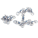 35pcs Heavy Duty Ball Bearing Swivels Solid Rings Sea Fishing Hook with Box