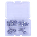 35pcs Heavy Duty Ball Bearing Swivels Solid Rings Sea Fishing Hook with Box