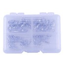 35pcs Heavy Duty Ball Bearing Swivels Solid Rings Sea Fishing Hook with Box