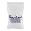 70pcs 3 Way Rolling Swivels Solid Rig Ring Fishing Lure Connector 7 Sizes