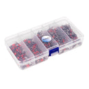 125Pcs 3 Way Fishing Rolling Barrel Swivel Bearing Connector Solid Ring Rolling Swivels New