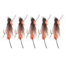 5pcs/set Simulation Flies Assortment of Mixed Insects Flies Fly Fishing Lure Hook