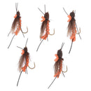 5pcs/set Simulation Flies Assortment of Mixed Insects Flies Fly Fishing Lure Hook