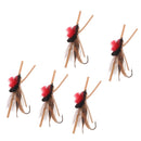 5pcs Lures Fly Fishing Hooks Butterfly Insects Style Salmon Flies Trout Single Dry Fly Fishing Lure