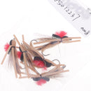 5pcs Lures Fly Fishing Hooks Butterfly Insects Style Salmon Flies Trout Single Dry Fly Fishing Lure