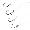 4pcs Ready Tied Chod Rigs Hand Tied Barbless Hook Long Short Various Sizes