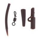 40pcs Carp Fishing Tackle Safety Lead Clips Quick Swivels Anti-Tangle Sleeve Kit