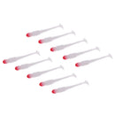 10pcs Fashion Plastic Fishing Bait Soft Worm Grub Vivid T Tail Lures Fishing Tackle 3.3inch