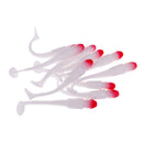 10pcs Fashion Plastic Fishing Bait Soft Worm Grub Vivid T Tail Lures Fishing Tackle 3.3inch