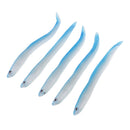 10Pcs Artificial 3D Eye Luminous Fishing Lures Jig Head Night Glow Soft Baits Swimbait 2 Color