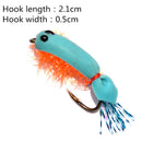 12pcs Fly Fishing Lures Shrimp Flies Trout Salmon Flies Artificial Insects Made of high quality High carbon steel and feathers