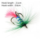 12x High-carbon Steel Assortment Buzzers Trout Fly Fishing Flies Simulation Flies Insect Flies