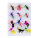 12x High-carbon Steel Assortment Buzzers Trout Fly Fishing Flies Simulation Flies Insect Flies