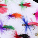12x High-carbon Steel Assortment Buzzers Trout Fly Fishing Flies Simulation Flies Insect Flies