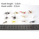 12pcs/set All Purpose Mixed Wet Fly Fishing Hooks Streamer Lure Kit Fly Fishing Flies Simulation Insect Flies