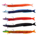 5pcs Soft Fishing Lure Jig Head Lure Worm Lures Swimbait 3D Eyes Sink Lures Made of high quality material and durable to use
