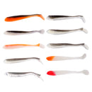 10 Pcs Soft Fishing Lure T Tail Fishing Lure Worm Lures Swimbait 6cm 1.5g Corrosion resistance, durable to use