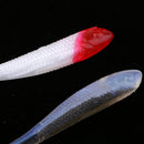 10 Pcs Soft Fishing Lure T Tail Fishing Lure Worm Lures Swimbait 6cm 1.5g Corrosion resistance, durable to use