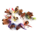24Pieces Dry Flies Fly Fishing flies Kit Bass Salmon Trouts Flies Floating/Sinking with Fly Box
