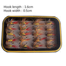 40Pcs/Box Assortment Fly Fishing Flies Simulation Insects Dry Flies Lures